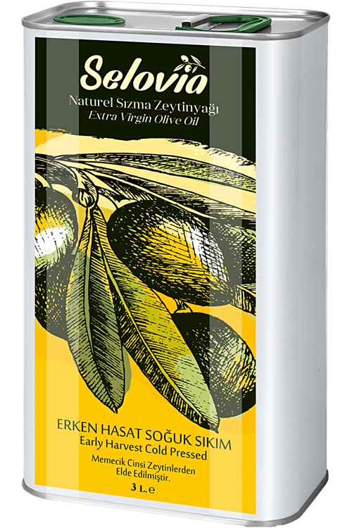 Selovia Erken Hasat Zeytinyağı 3L